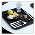 Plates | Boardwalk BWKPLTHIPS6BL 6 in. Diameter Hi-Impact Plastic Dinnerware Plate - Black (1000/Carton) image number 7