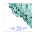 Mop Heads | Boardwalk BWK1200XL EcoMop Looped-End Recycled Fibers Mop Head - Green, Large image number 4