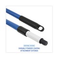 Dusters | Boardwalk BWK638 36 in. - 60 in. Telescopic MicroFeather Duster Handle - Blue image number 2