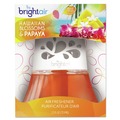 Metered Dispenser Refills | BRIGHT Air BRI 900021 2.5 oz. Scented Oil Air Freshener - Hawaiian Blossoms and Papaya, Orange (6/Carton) image number 2
