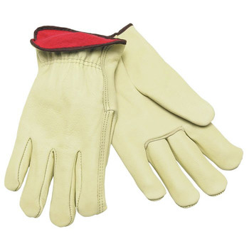 MCR Safety 3250XL Premium Grade Leather Insulated Driver Gloves - X-Large, Cream (1-Dozen)