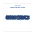Mop Heads | Boardwalk BWK1148 48 in. x 5 in. Cotton/Synthetic Blend Dust Mop Head - Blue image number 4