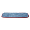 Mop Heads | Rubbermaid Commercial FGQ41000RD00 18-1/2 in. x 5 1/2 in. x 1/2 in. Microfiber Wet Mopping Pad - Red image number 1