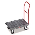 Carts & Trucks | Rubbermaid Commercial FG443600BLA 24 in. x 48 in. 2000 lbs. Capacity Heavy-Duty Platform Truck Cart - Black image number 0