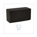 Grill Scrubbers | Boardwalk GB12PC 8 in. x 4 in. Grill Brick - Black (12/Carton) image number 3