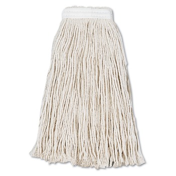 Boardwalk BWK2016CCT #16 Cut-End Cotton Wet Mop Head - White (12/Carton)
