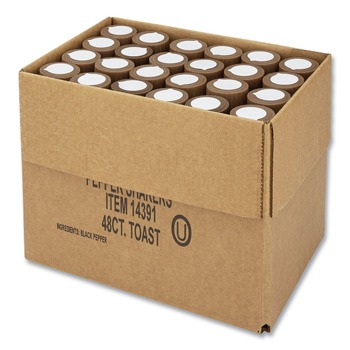 BREAKROOM CONDIMENTS | Office Snax OFX14391 4 oz. Pepper Shakers (48/Carton)