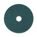Floor Pads-Stripping | Boardwalk BWK4018GRE 18 in. Diameter Heavy-Duty Scrubbing Floor Pads - Green (5/Carton) image number 0