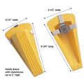 Doorstops | Master Caster 00967 Giant Foot 3.5 in. W x 6.75 in. D x 2 in. H No-Slip Rubber Wedge Magnetic Doorstop - Yellow image number 3
