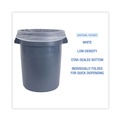 Low-Density Trash Bags | Boardwalk H7658EWK 38 in. x 58 in. 60 gal. 0.7 mil Linear Low Density Industrial Can Liners - White (100/Carton) image number 5