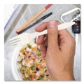 Disposable Forks | SOLO F6OW Style Setter Medium Weight Polypropylene Fork Cutlery - White (1000/Carton) image number 6