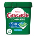 Dishwashing Detergents | Cascade 80374666 40.9 oz ActionPacs - Fresh Scent (2/Carton) image number 5
