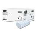 Perforated Roll & Hand Towels | GEN 5301 9.25 in. x 9.05 in. 1-Ply Multifold Towels - White (16 Packs/Carton) image number 4