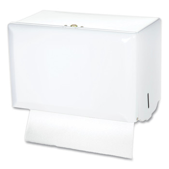 San Jamar T1800WH 10.75 in. x 6 in. x 7.5 in. Singlefold Paper Towel Dispenser - White