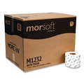 Perforated Roll & Hand Towels | Morcon Paper M1232 Morsoft Controlled Bath Tissue, Septic Safe, 1-Ply, White, 1,200 Sheets/Roll, 48 Rolls/Carton image number 2