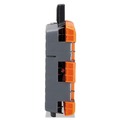 Step Stools & Ladders | Cosco 11903BGO1E 8.5 in. Working Height 300 lbs. Capacity 1-Step Folding Step Stool - Orange/Gray image number 1