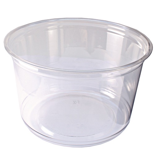 Food Containers & Lids | Fabri-Kal 000000000009501034 4.6 in. Diameter x 3 in. 16 oz. Recycleware Round Plastic Deli Container - Clear (500/Carton) image number 0