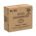 Food Containers & Lids | Dart 6JL Vented Plastic Lids for 3.5 oz to 6 oz. Foam Containers - White (1000/Carton) image number 4