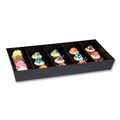 Condiment Organizers | Mind Reader SNACKORGT-BLK 12 in. x 24 in. x 3.25 in. 5-Compartment Anchor Collection Snack Organizer - Black image number 2