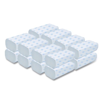 GEN 5301 9.25 in. x 9.05 in. 1-Ply Multifold Towels - White (16 Packs/Carton)