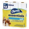 Perforated Roll & Hand Towels | Charmin 80370714 2-Ply Septic Safe Essentials Soft Bathroom Tissue - White (4 Packs/Carton) image number 5