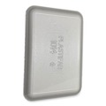 Food Containers & Lids | GEN 1014WH 13.81 in. x 9.25 in. x 0.71 in. Foam Meat Trays - White (100/Carton) image number 3