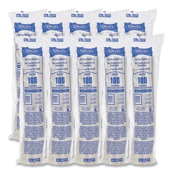 Dart 662TP Plastic Non-Vented Cup Lids Fits 9 oz to 22 oz Cold Cups - Clear (1000/Carton)