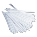 Straws/Stems/Sticks | Office Snax STR5 5 in. Plastic Stir Sticks - White (1000/Box) image number 0