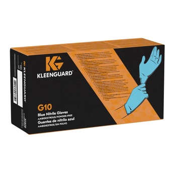 KleenGuard 57370 KleenGuard G10 Nitrile Ambidextrous Gloves - Blue, X-Small (100/Box)