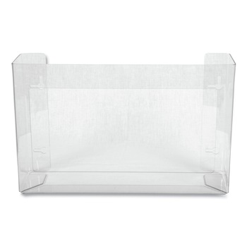 GLOVE DISPENSERS | San Jamar G0805 18 x 3.75 x 10 3 Box Steel White Enamel Disposable Glove Dispenser - Clear
