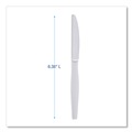 Disposable Knives | Boardwalk BWKKNIFEHW Heavyweight Polystyrene Cutlery Knife - White (1000/Carton) image number 4