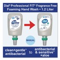 Soap Refills | Dial Professional 17000 32100 CleanPlusGentle 1.2 Liter Antibacterial Foaming Hand Wash Refill for FIT Manual Dispenser - Fragrance Free (3/Carton) image number 4