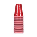 Cups | Hefty C21895 18 oz. Easy Grip Disposable Plastic Party Cups - Red (400/Carton) image number 3