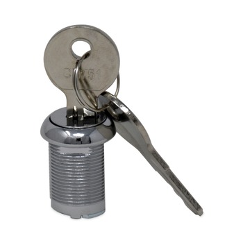 JANITORIAL CART ACCESSORIES | Rubbermaid Commercial FG9T73M20000 Replacement Lock and Keys for Cleaning Carts - Silver