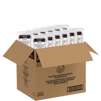 Dart P3032RSL Prima Strawless Plastic Lids Fits 30 oz. to 32 oz. Cold Cups - Clear (1200/Carton)