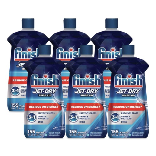 Dishwashing Detergents | FINISH 51700-78826 16 oz. Bottle Jet-Dry Rinse Agent (6/Carton) image number 0