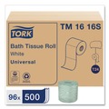 Perforated Roll & Hand Towels | Tork TM1616S 2-Ply Septic Safe Universal Bath Tissue - White (96/Carton) image number 2