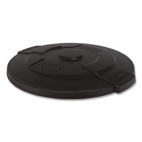 Waste Receptacle Lids | Suncast Commercial TCU44GLIDD Utility Trash Can Lid for 44 gal Trash Can, 24.88-in Diameter x 3-in, Black image number 0