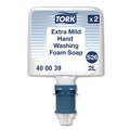 Soap Refills | Tork 400039 2 L Mild Foam Soap S26 Refill - Unscented (2/Pack) image number 1