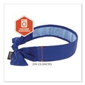 Head & Face Protection | Ergodyne 12567 Chill-Its 6700CT One Size Fits Most Cooling Bandana PVA Tie Headband - Solid Blue image number 6