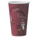 Cups | SOLO OF16BI-0041 16 oz. Paper Bistro Design Hot Drink Cups - Maroon (300/Carton) image number 0