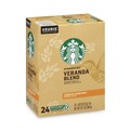 Coffee - Caffeinated | Starbucks 12434950 Coffee K-Cups Pack - Veranda Blend (24/Box) image number 0