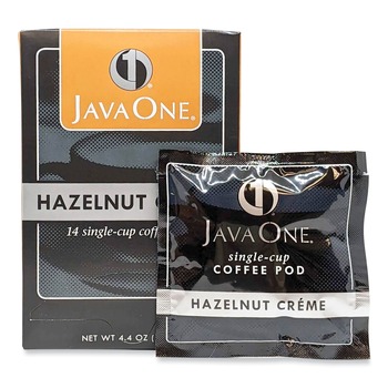  | Java One 39870506141 Single Cup Coffee Pods - Hazelnut Creme (14/Box)