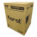 Perforated Roll & Hand Towels | Karat FP-HC99PP-1C Polypropylene Plastic Hinged Container 9.35 x 9.22 x 3.17 Clear Plastic 50/Pack 4 Packs/Carton image number 0