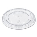 Cup Lids | Dart 626TS PETE Flat Straw-Slot Lids for 16 - 24 oz. Cold Cups (1000/Carton) image number 2