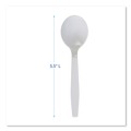 Disposable Spoons | Boardwalk BWKSOUPSPOON Mediumweight Polystyrene Soup Spoon - White (1000/Carton) image number 4