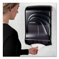 Towel Dispensers | San Jamar T1790TBK 11.75 in. x 6.25 in. x 18 in. Ultrafold Multifold/C-Fold Oceans Towel Dispenser - Transparent Black Pearl image number 4