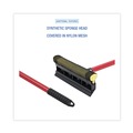 Squeegees | Boardwalk BWK824 21 in. Handle 8 in. Wide Blade General-Duty Squeegee - Black/Red image number 3