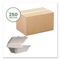 Food Containers & Lids | Vegware WH-HOAGIE 5 in. x 9 in. x 2 in. Nourish Molded Fiber Takeout Containers - White (250/Carton) image number 1