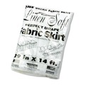 Table Covers & Skirts | Tablemate LS2914WH 29 in. x 14 ft. Table Set Polyester Linen-Like Table Skirting - White image number 0